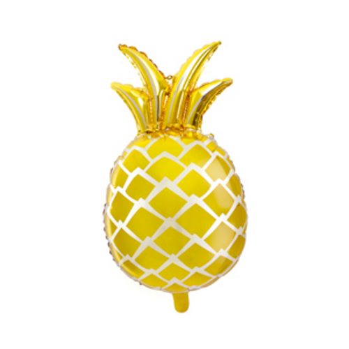 63cm Shape Foil Balloon Gold Pineapple #252613019 - Each (Pkgd.)