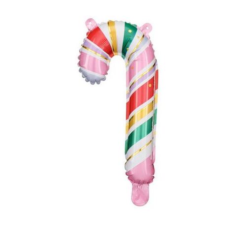 35cm Shape Foil Balloon Candy Cane Pastel #2526168 - Pack of 5 (Pkgd.)
