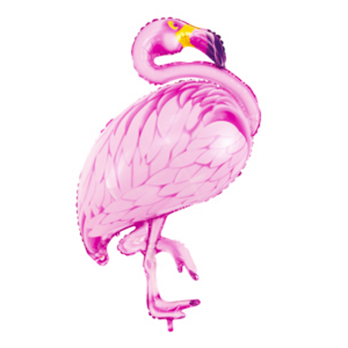 95cm Shape Foil Balloon Pink Standing Flamingo #252632081 - Each (Pkgd.)