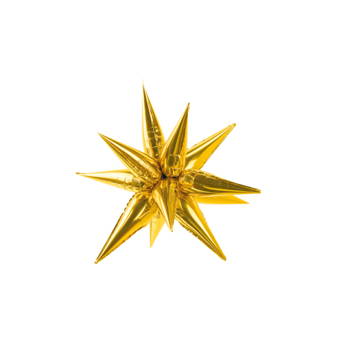 95cm Shape Foil Star Spike Gold Air Fill ONLY #252667019 - Each (Pkgd.)