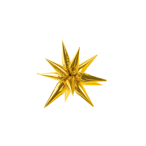 70cm Shape Foil Star Spike Gold Air Fill ONLY #252668019 - Each (Pkgd.)