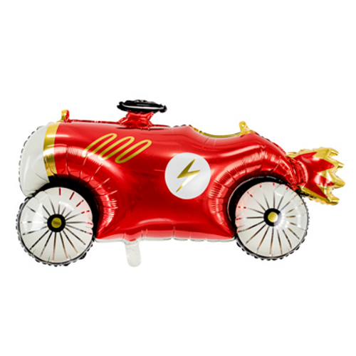 111cm Shape Foil Balloon Red Car #252690 - Each (Pkgd.) 
