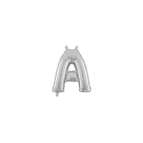 36cm Letter A Silver Foil Balloon - Air Fill ONLY #2534901ASP - Each (Pkgd.)