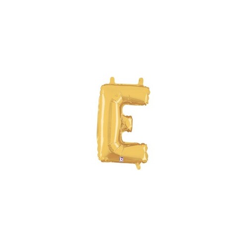 36cm Letter E Gold Foil Balloon - Air Fill ONLY #2534905EGP - Each (Pkgd.)