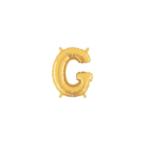 36cm Letter G Gold Foil Balloon - Air Fill ONLY #2534907GGP - Each (Pkgd.)