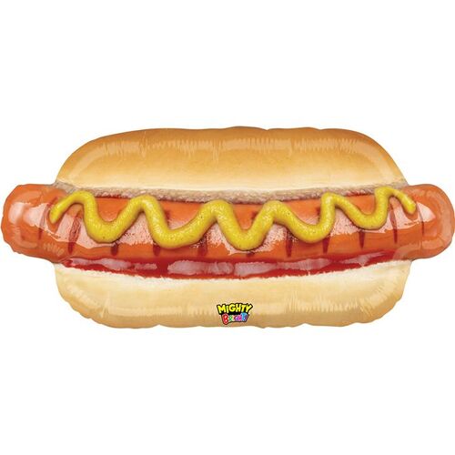 81cm Shape Mighty Hot Dog Foil Shape #2535723WEP - Each (pkgd.)