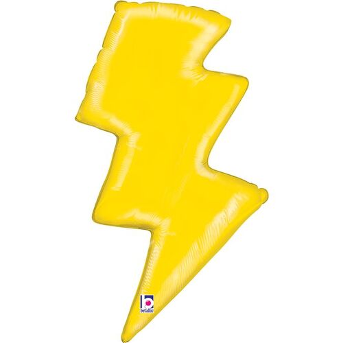 79cm Shape Lightning Bolt Foil Balloon #2535868P - Each (pkgd.)