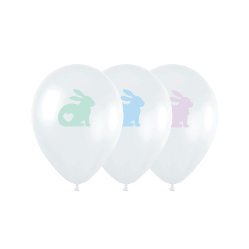 30cm Round Easter Bunny Sempertex Latex #2559620841 - Pack of 50