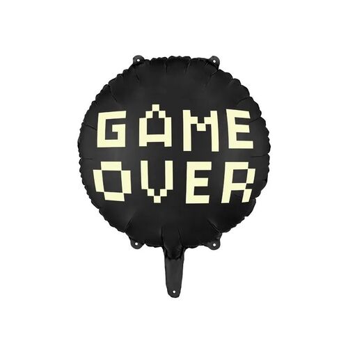 45cm Round Game Over Foil Balloon #25FB226 - Each (Pkgd.)