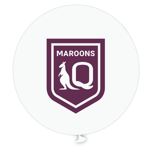 90cm Round State of Origin QLD Latex Balloons #25NRL217 - Each 