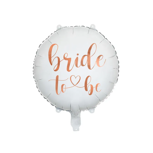 45cm Round Bride to Be White Foil Balloon #25PD26139 - Each (Pkgd.)