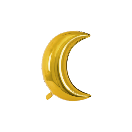 60cm Crescent Moon Metallic Gold Plain Foil #25PD2616019 - Each (Pkgd.)