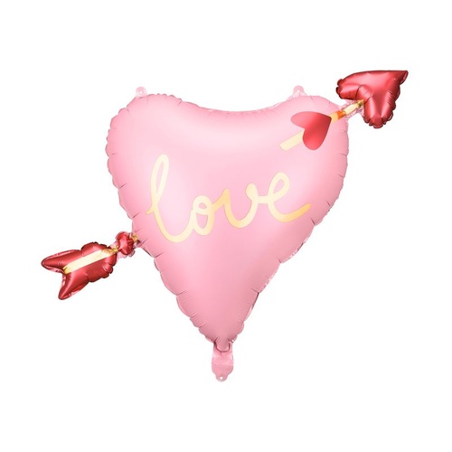 76cm Shape Heart with Arrow Foil Balloon #25PD26172 - Each (Pkgd.)