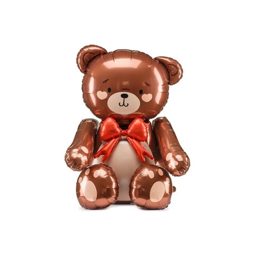 84cm Shape Standing Teddy Bear Foil Balloon AIR-FILLED ONLY #25PDFB262 - Each (Pkgd.) 