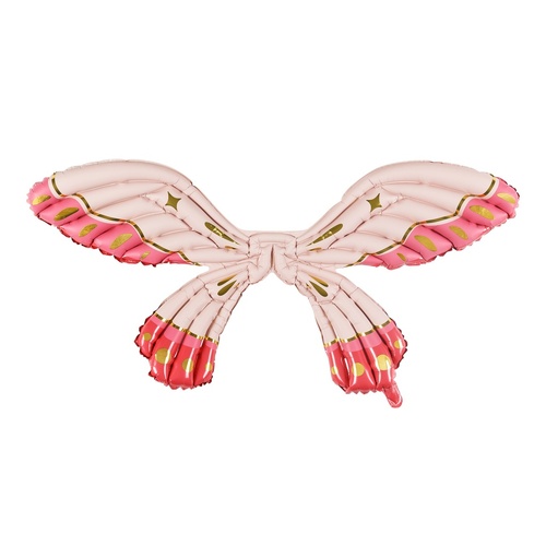 102cm Shape Butterfly Wings Matte Pink Foil Balloon - AIR FILL ONLY #25PDFBS1 - Each (Pkgd.)