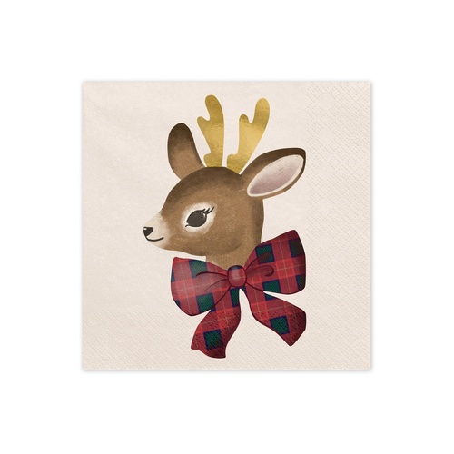 Napkin Paper Deer 33cm #25PDSP33108 - Pack of 12