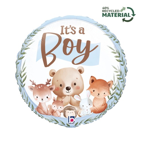 45cm It's a Boy Reindeer Foil Balloon #266827- Each (Pkgd.)