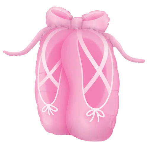 88cm Shape Foil Ballerina Slippers #26996 - Each (Pkgd.)