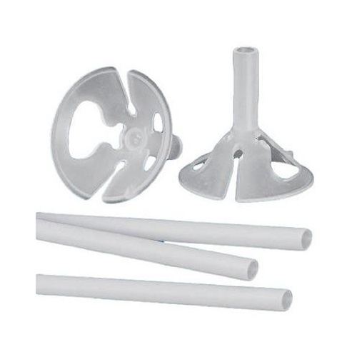 38cm White Balloon Sticks #27551 - Pack of 100 