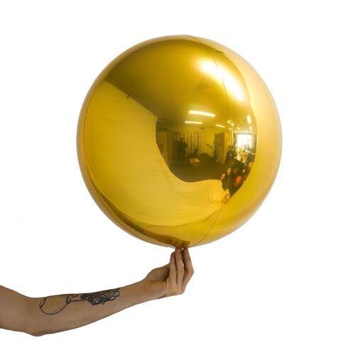 Loon Balls Metallic True Gold 51cm Balloons #287326 - Each (Pkgd) 