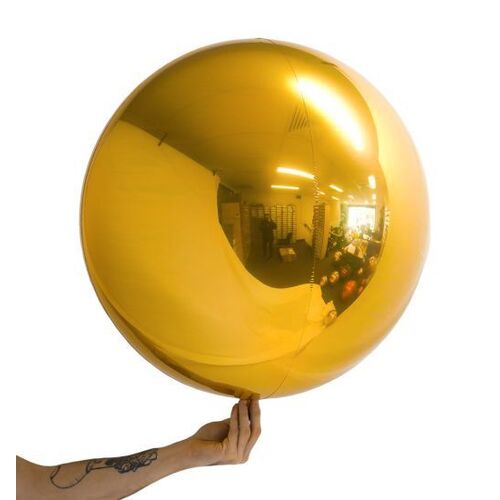 Loon Balls Metallic True Gold 61cm Balloons #287327 - Each (Pkgd)