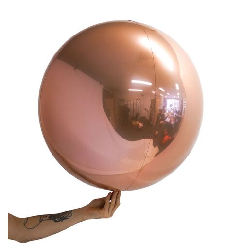 Loon Balls Metallic Pink Rose Gold 61cm Balloons #287427 - Each (Pkgd)