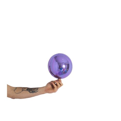Loon Balls Metallic Lilac 18cm Balloons #287722 - Each (Pkgd)