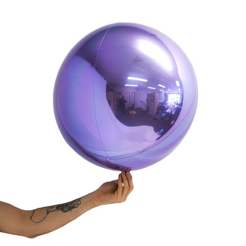 Loon Balls Metallic Lilac 61cm Balloons #287727 - Each (Pkgd)