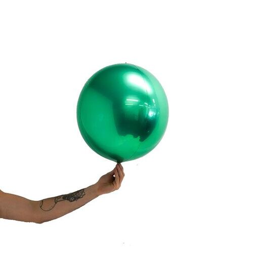 Loon Balls Metallic Green 35cm Balloons #287924 - Each (Pkgd)