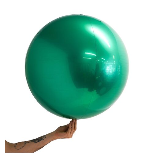 Loon Balls Metallic Green 61cm Balloons #287927 - Each (Pkgd)