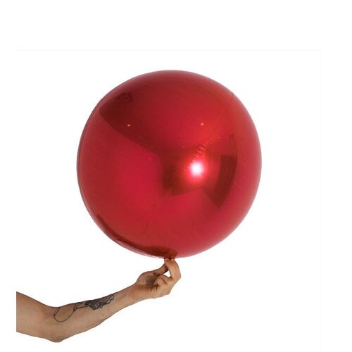 Loon Balls Metallic Red 51cm Balloons #288026 - Each (Pkgd) 