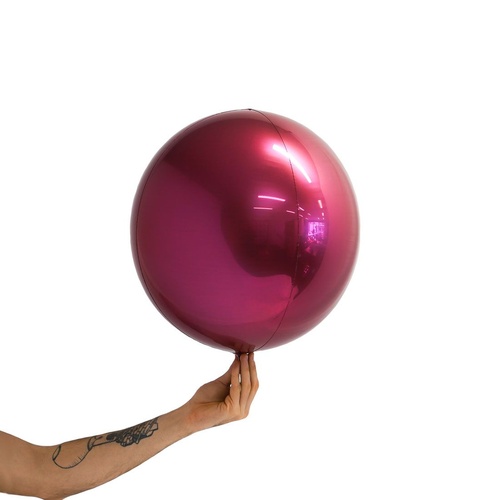 Loon Balls Metallic Burgundy 35cm Balloons #288224 - Each (Pkgd)