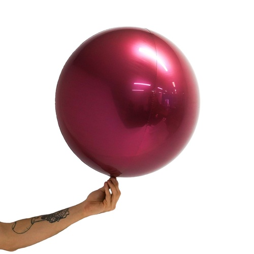 Loon Balls Metallic Burgundy 51cm Balloons #288226 - Each (Pkgd)