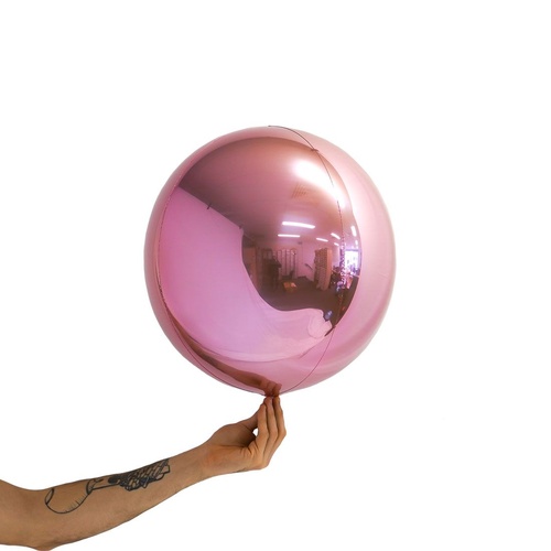 Loon Balls Metallic Light Pink 35cm Balloons #288324 - Each (Pkgd) TEMPORARILY UNAVAILABLE