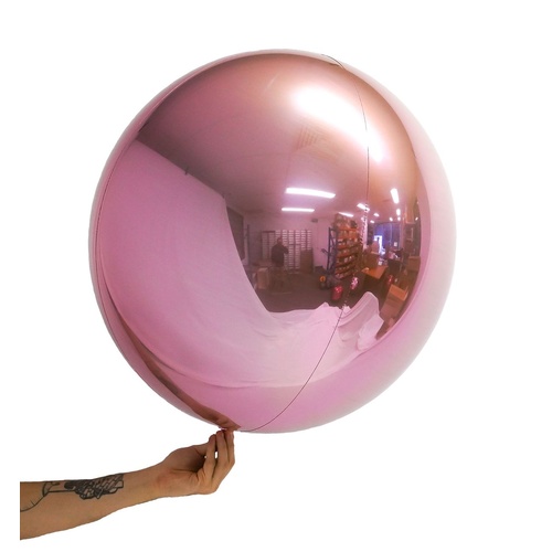 Loon Balls Metallic Light Pink 61cm Balloons #288327 - Each (Pkgd)