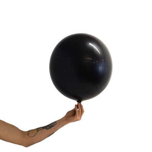 Loon Balls Metallic Black 35cm Balloons #288724 - Each (Pkgd) 