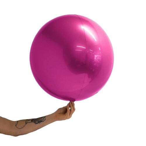 Loon Balls Metallic Hot Pink 51cm Balloons #288728 - Each (Pkgd)