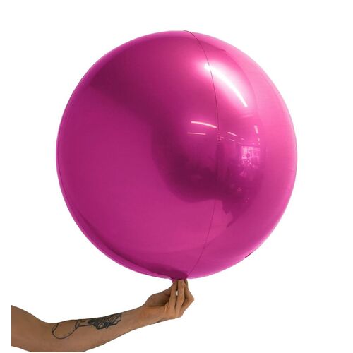 Loon Balls Metallic Hot Pink 61cm Balloons #288729 - Each (Pkgd)