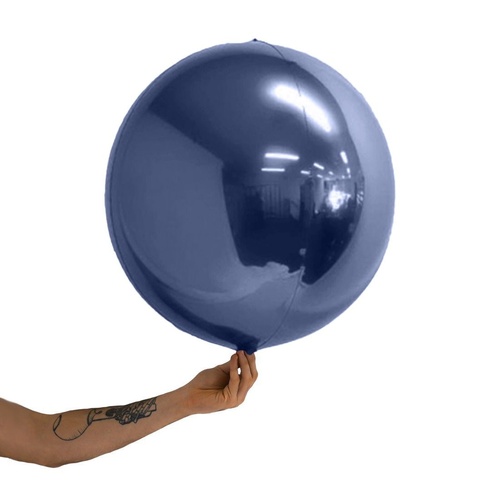 Loon Balls Metallic Navy Blue 51cm Balloons #289025 - Each (Pkgd)