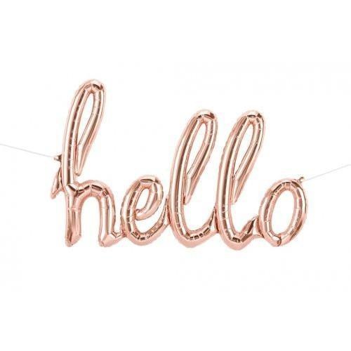 Script Hello Rose Gold 118cm - Air Fill - Northstar Foil Balloon #3001328 - Each (Pkgd.)