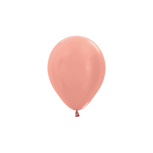 12cm Metallic Rose Gold (568) Sempertex Latex Balloons #30206232 - Pack of 100