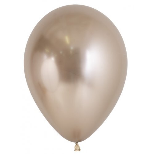 12cm Round Reflex Champagne Sempertex Plain Latex #30206292 - Pack of 50