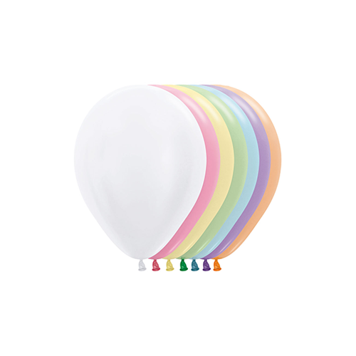 12cm Satin Assorted (400) Sempertex Latex Balloons #30206297 - Pack of 100 