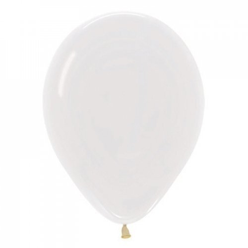 12cm Crystal Clear Sempertex Latex Balloons #30206313 - Pack of 100