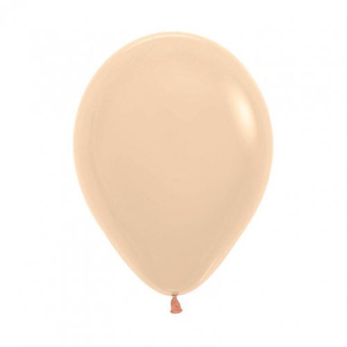 12cm Pastel Matte Malibu Peach Sempertex Latex Balloons #30206347 - Pack of 100 