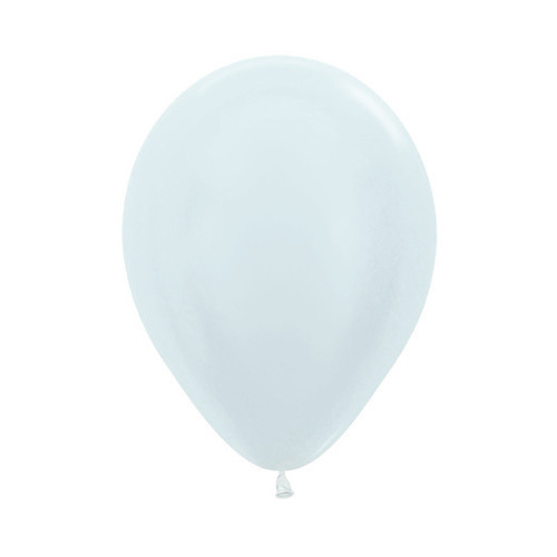30cm Satin White (405) Sempertex Latex Balloons #30206601 - Pack of 100 
