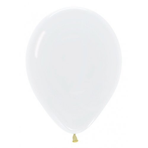 30cm Crystal Clear (390) Sempertex Latex Balloons #30206809 - Pack of 25