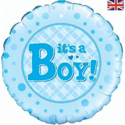 45cm It's A Boy Round Foil Balloon #30210827 - Each (Pkgd.)