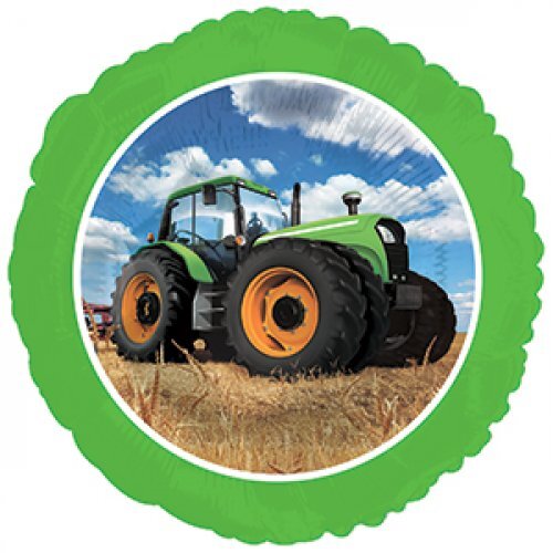 45cm Round Foil Tractor Time #30211042 - Each (Pkgd.) TEMPORARILY UNAVAILABLE