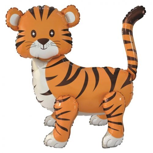 58cm Standing Airz Shape Tiger Foil Balloon #30211218 - Each (Pkgd.)